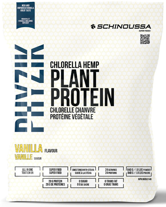 SCHINOUSSA Chlorella Hemp Plant Protein (Vanilla - 840 gr)