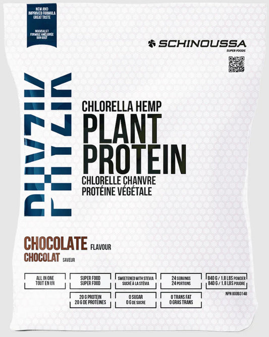 SCHINOUSSA Chlorella Hemp Plant Protein (Chocolate - 840 gr)
