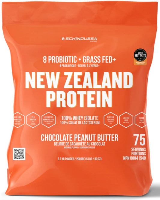 SCHINOUSSA NZ Whey Isolate + Probiotics (Peanut Butter Chocolate - 2.3 kg