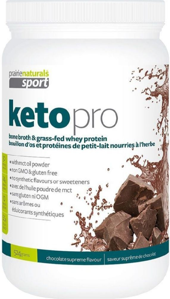 PRAIRIE NATURALS KetoPro Bone Broth Protein (Chocolate - 524 gr)