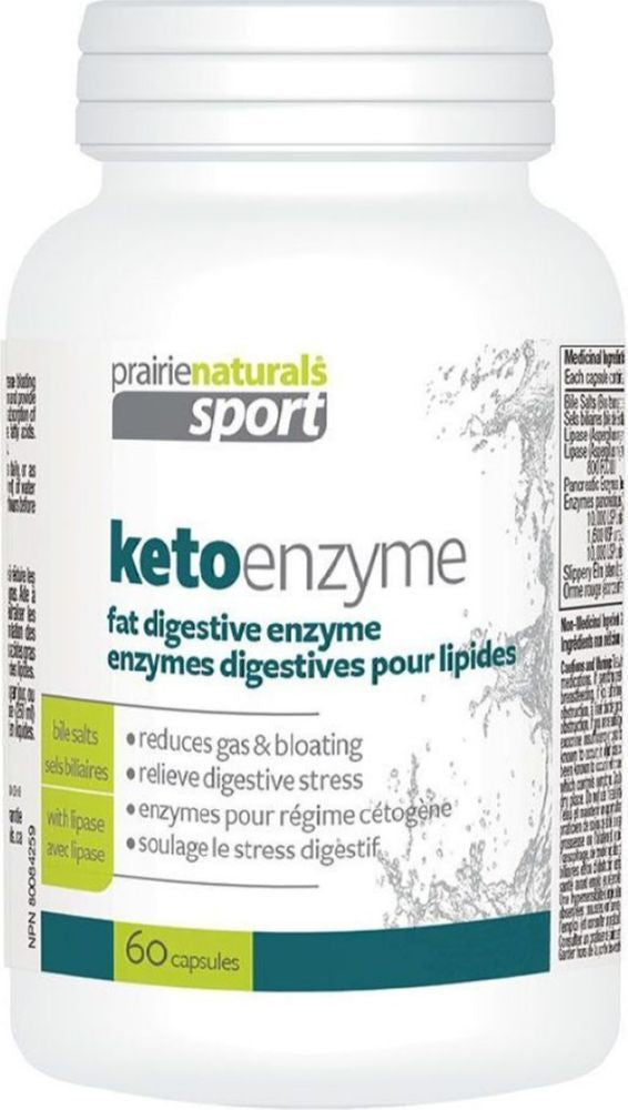 PRAIRIE NATURALS KetoEnzyme Fat Digesting Enzymes (60 veg caps)