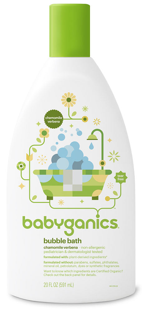 BABYGANICS Bubble Bath (Chamomile Verbena - 591 ml)