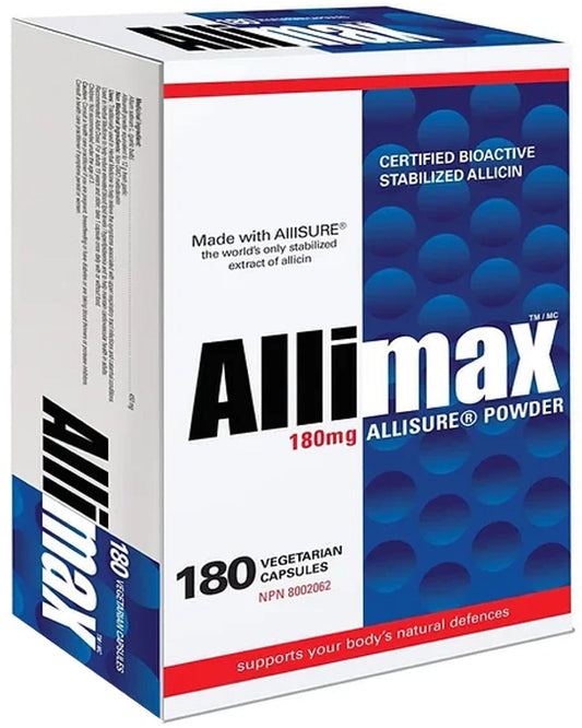 ALLIMAX 100% Stabilized Allicin 180 mg (180 caps)